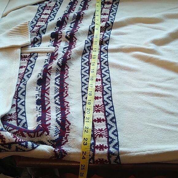 Scandia woods men's  Nordic sweater Size L. Warm - Picture 7 of 8